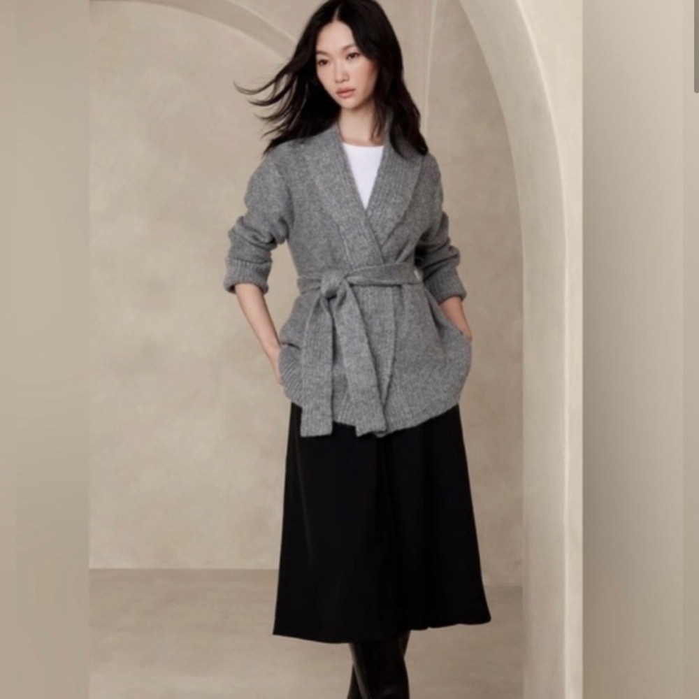 Banana Republic belted sweater